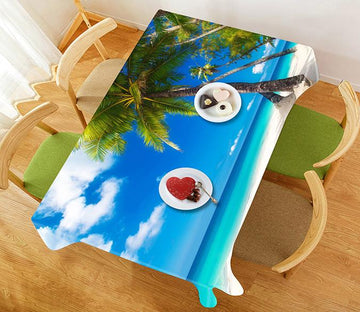 3D Beach Trees 792 Tablecloths Wallpaper AJ Wallpaper 