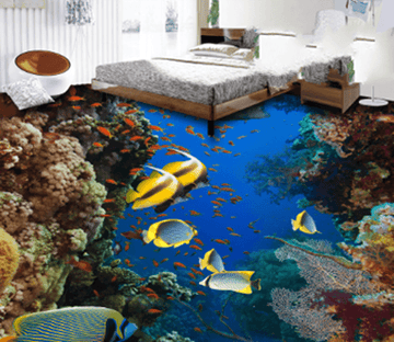 3D Sea Bottom Floor Mural Wallpaper AJ Wallpaper 2 