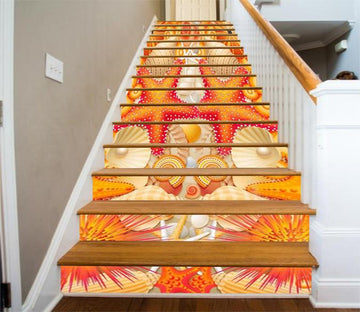 3D Sea Treasures Patterns 591 Stair Risers Wallpaper AJ Wallpaper 