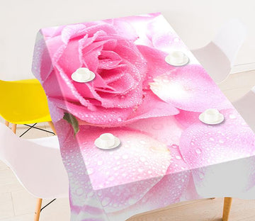 3D Pink Rose Petals 276 Tablecloths Wallpaper AJ Wallpaper 