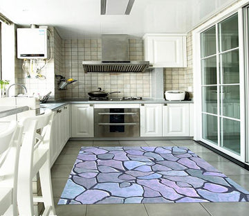3D Smooth Stone Blocks Kitchen Mat Floor Mural Wallpaper AJ Wallpaper 