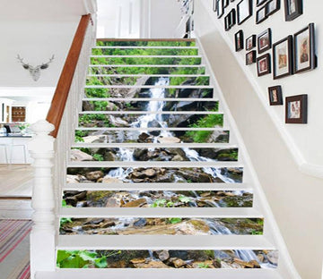 3D Stream Rocks 758 Stair Risers Wallpaper AJ Wallpaper 