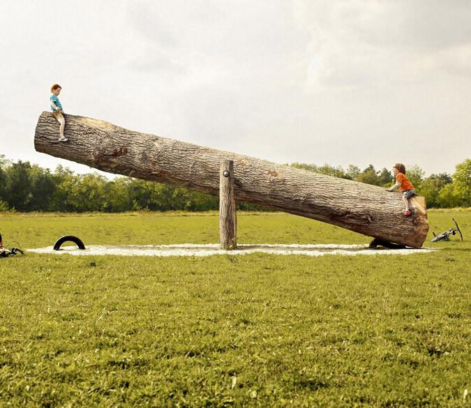 Lawn Seesaw Wallpaper AJ Wallpaper 