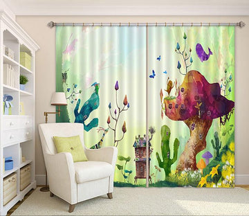 3D Lovely Houses 157 Curtains Drapes Wallpaper AJ Wallpaper 