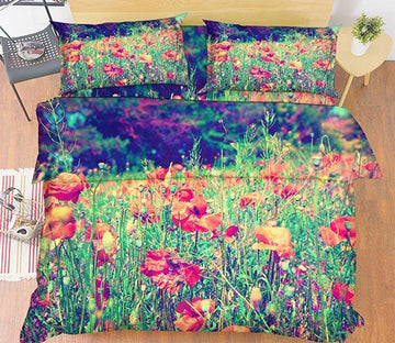 3D Weeds Flowers 47 Bed Pillowcases Quilt Wallpaper AJ Wallpaper 