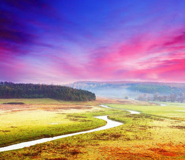 Winding River Plains Wallpaper AJ Wallpaper 