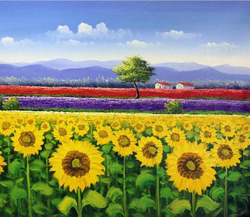 Sunflowers Field Wallpaper AJ Wallpaper 