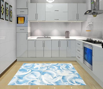 3D Feathers Kitchen Mat Floor Mural Wallpaper AJ Wallpaper 