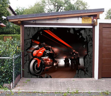 3D Motorcycle Riding 233 Garage Door Mural Wallpaper AJ Wallpaper 
