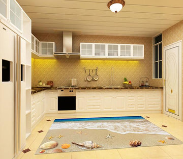 3D Beach Scenery 037 Kitchen Mat Floor Mural Wallpaper AJ Wallpaper 