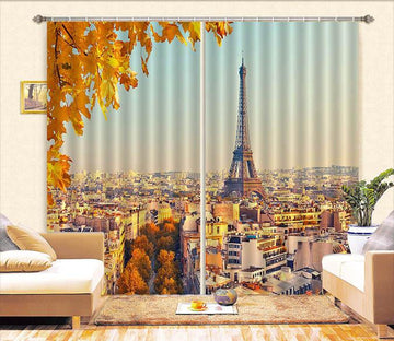 3D Beautiful Paris Curtains Drapes Wallpaper AJ Wallpaper 