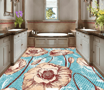 3D Big Flower 163 Floor Mural Wallpaper AJ Wallpaper 2 