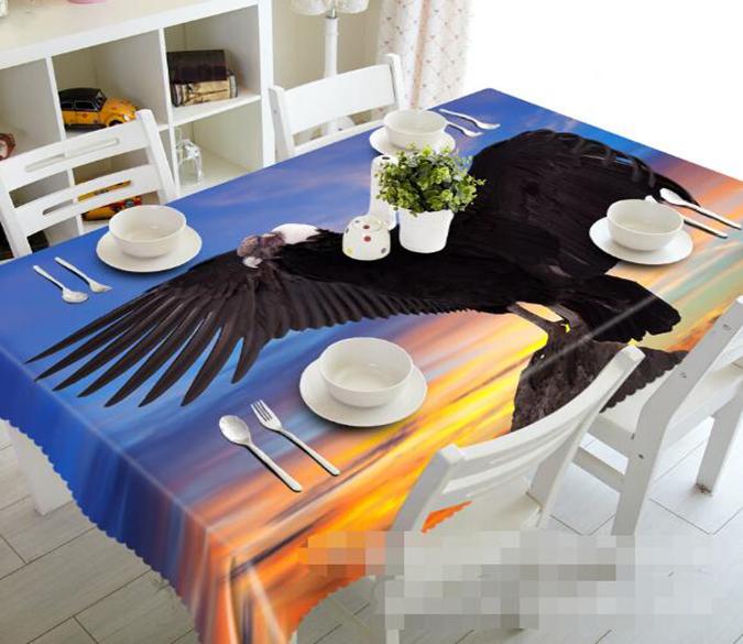 3D Mountain Peak Eagle 1194 Tablecloths Wallpaper AJ Wallpaper 