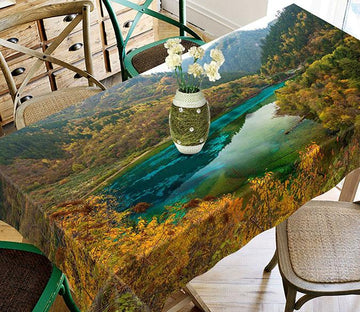 3D Mountain Lake Scenery 585 Tablecloths Wallpaper AJ Wallpaper 