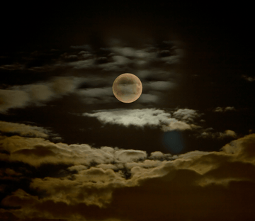 Cloudy Full Moon Wallpaper AJ Wallpaper 