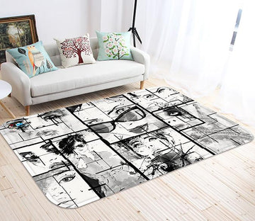 3D Graffiti Women Poster 95 Non Slip Rug Mat Mat AJ Creativity Home 
