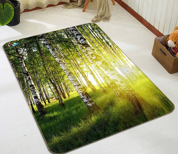 3D Lawn Trees Sunshine 150 Non Slip Rug Mat Mat AJ Creativity Home 