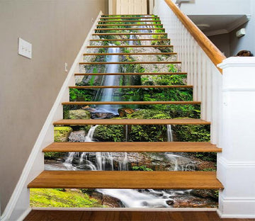 3D Creek Waterfalls 413 Stair Risers Wallpaper AJ Wallpaper 