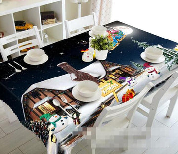 3D Cottage Santa Claus Gifts 1424 Tablecloths Wallpaper AJ Wallpaper 