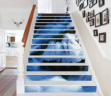 3D River Stone Ice 763 Stair Risers Wallpaper AJ Wallpaper 