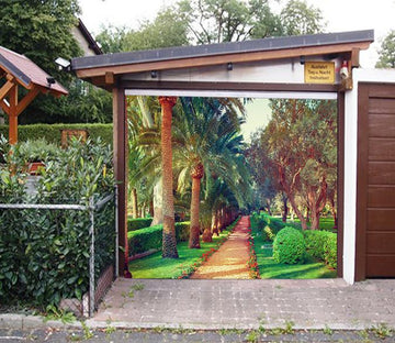 3D Park Green Trees 130 Garage Door Mural Wallpaper AJ Wallpaper 