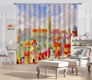 3D Fairy Tale Town 642 Curtains Drapes Wallpaper AJ Wallpaper 