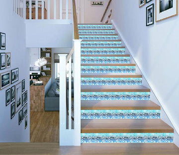 3D Shining Square Grids 1684 Stair Risers Wallpaper AJ Wallpaper 