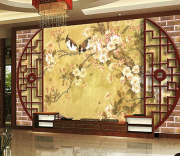 3D Classical Window And Flower Wallpaper AJ Wallpaper 1 