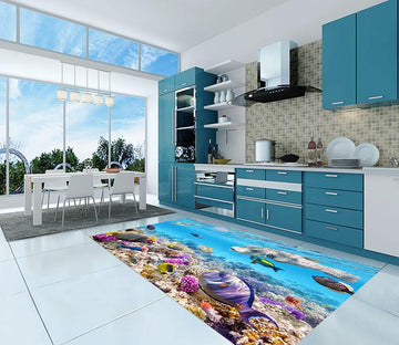 3D Pretty Ocean World 633 Kitchen Mat Floor Mural Wallpaper AJ Wallpaper 