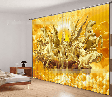 3D House Statue 2148 Curtains Drapes Wallpaper AJ Wallpaper 