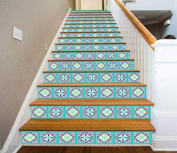 3D Bright Pattern 1676 Stair Risers Wallpaper AJ Wallpaper 