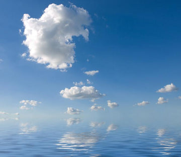 Blue Ocean White Clouds 1 Wallpaper AJ Wallpaper 