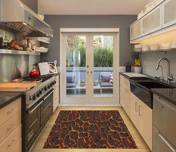 3D Volcanic Eruptions Kitchen Mat Floor Mural Wallpaper AJ Wallpaper 