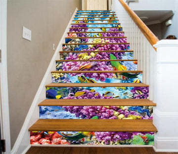 3D Colorful Seabed 784 Stair Risers Wallpaper AJ Wallpaper 