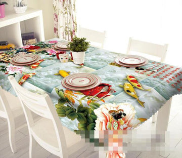 3D Colorful Fishes 1273 Tablecloths Wallpaper AJ Wallpaper 