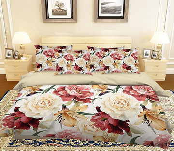 3D Flowers 203 Bed Pillowcases Quilt Wallpaper AJ Wallpaper 
