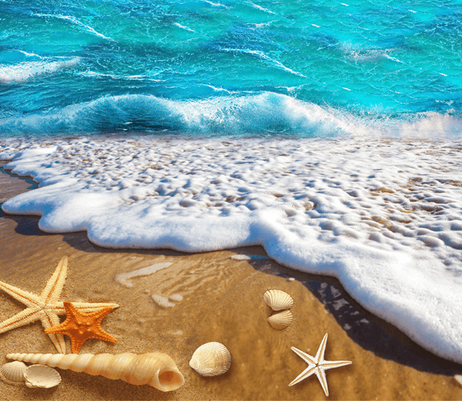 3D Beach Beautiful Bubble Floor Mural Wallpaper AJ Wallpaper 2 