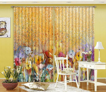 3D Flowers Dots 473 Curtains Drapes Wallpaper AJ Wallpaper 