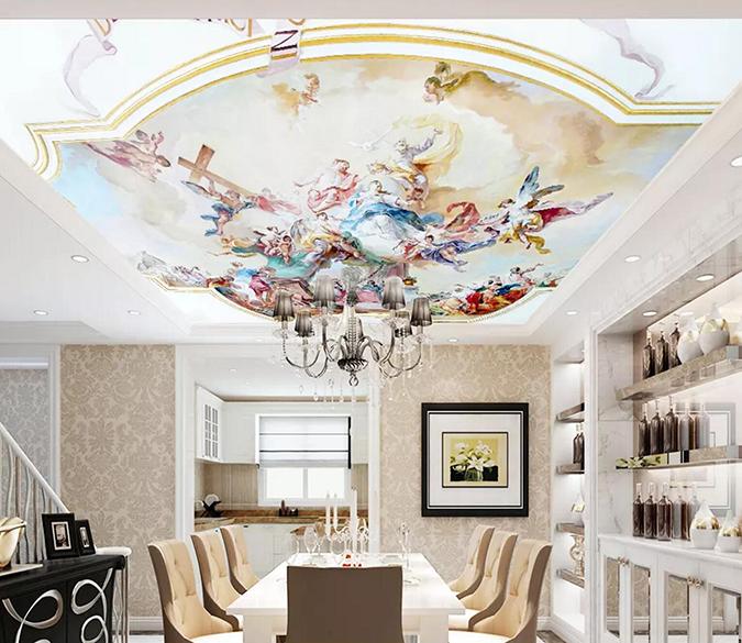 Wing Crown Cross 039 Wallpaper AJ Wallpaper 