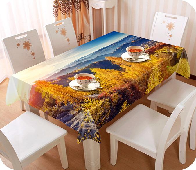 3D Mountain Landscape 690 Tablecloths Wallpaper AJ Wallpaper 