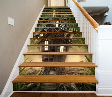 3D Magic Tree House 1032 Stair Risers Wallpaper AJ Wallpaper 
