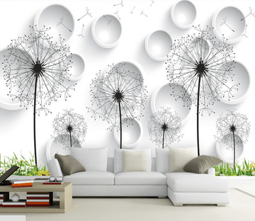 Flying Dandelions Wallpaper AJ Wallpaper 