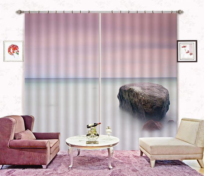 3D Boundless Misty Sea 341 Curtains Drapes Wallpaper AJ Wallpaper 