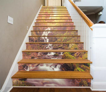 3D Forest River 1265 Stair Risers Wallpaper AJ Wallpaper 
