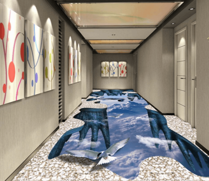 3D Aircraft 160 Floor Mural Wallpaper AJ Wallpaper 2 