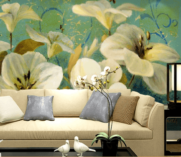 White Blossoms 2 Wallpaper AJ Wallpaper 