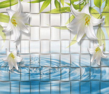 Fresh White Lilies Wallpaper AJ Wallpaper 