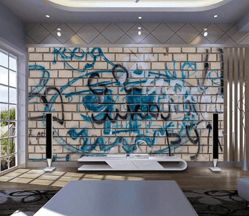 3D Wall Graffiti 016 Wallpaper AJ Wallpaper 