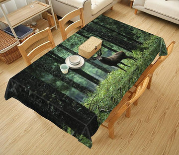 3D Forest Deer 728 Tablecloths Wallpaper AJ Wallpaper 