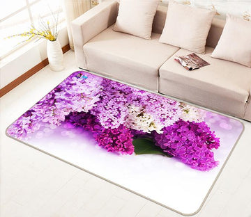 3D Violet Flowers 134 Non Slip Rug Mat Mat AJ Creativity Home 